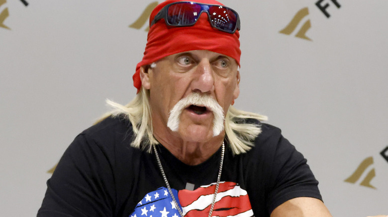 Hulk Hogan wearing a red bandana
