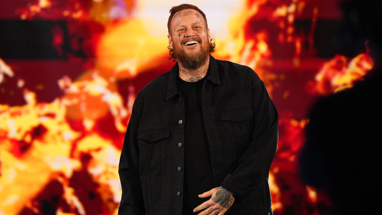 Jelly Roll makes an entrance