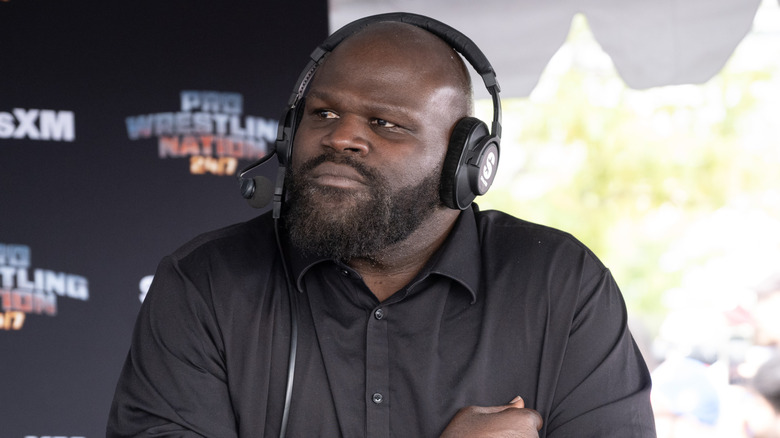 Mark Henry attends SiriusXM's Pro Wrestling Nation 24/7 Live Broadcast From MetLife For WWE SummerSlam on August 02, 2025 in New York City.
