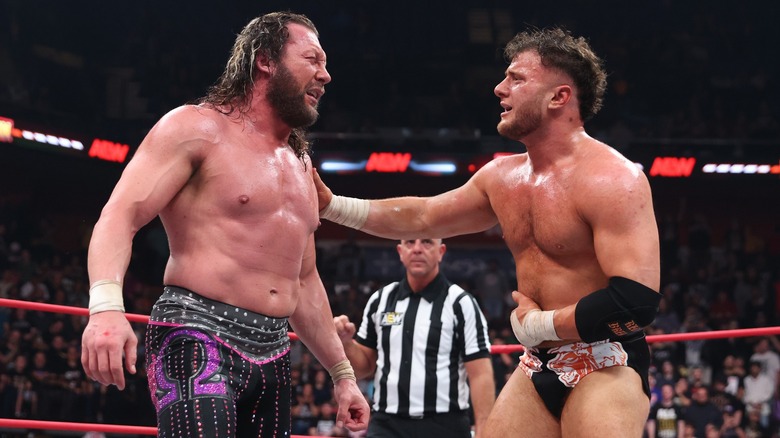 Kenny Omega And MJF During Their Match