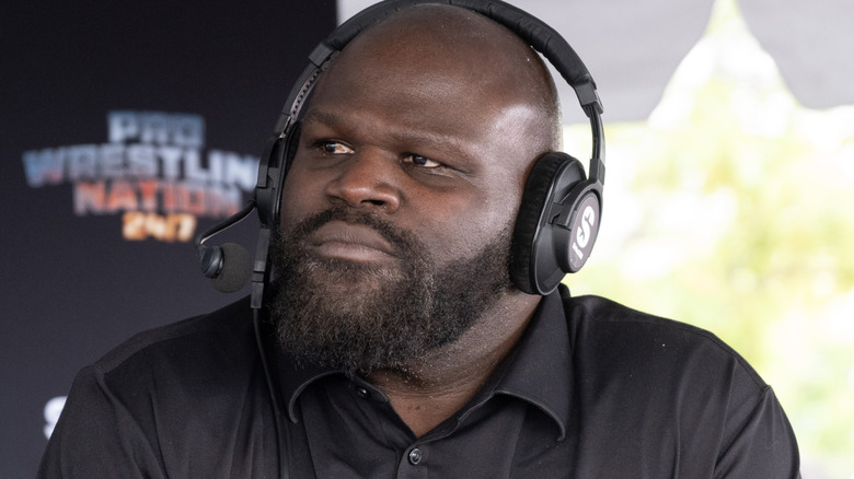 Mark Henry during Sirius XM's Pro Wrestling Nation 24/7 Live Broadcast, 2025.