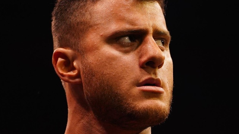 MJF looking angry