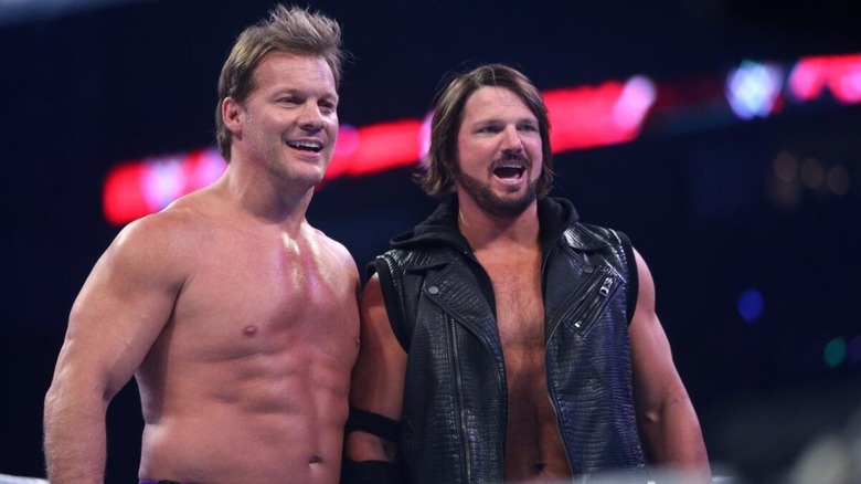 Chris Jericho and AJ Styles on WWE Raw