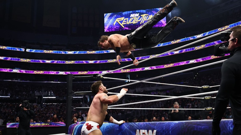 MJF and Hangman Page at AEW Revolution 2025