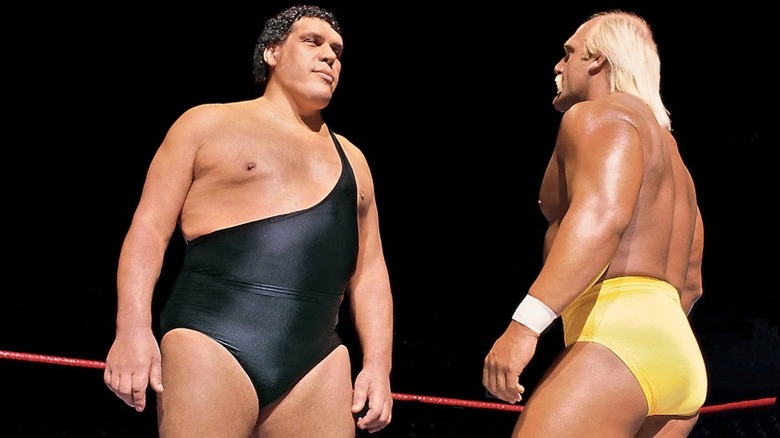 Andre The Giant and Hulk Hogan at WWE WrestleMania 3