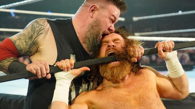Kevin Owens and Sami Zayn at WWE Elimination Chamber 2025