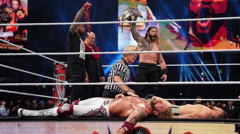 Daniel Bryan, Edge, and The Bloodline at WWE WrestleMania 37