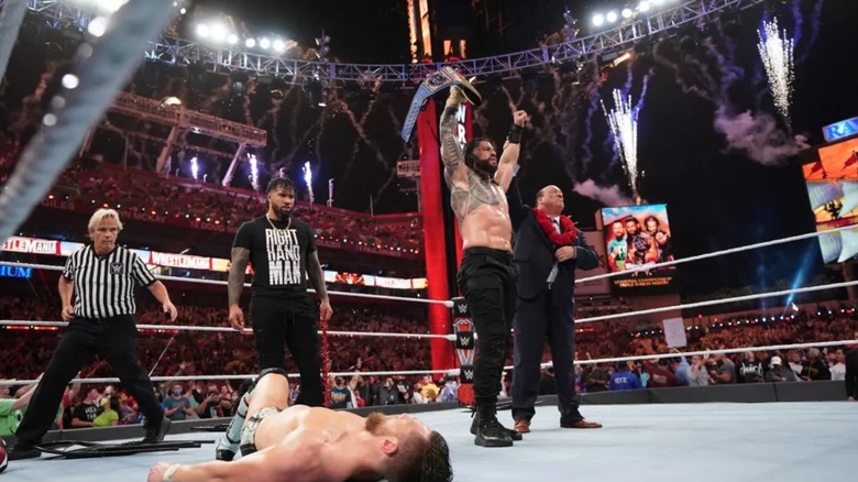 Daniel Bryan and The Bloodline at WWE WrestleMania 37