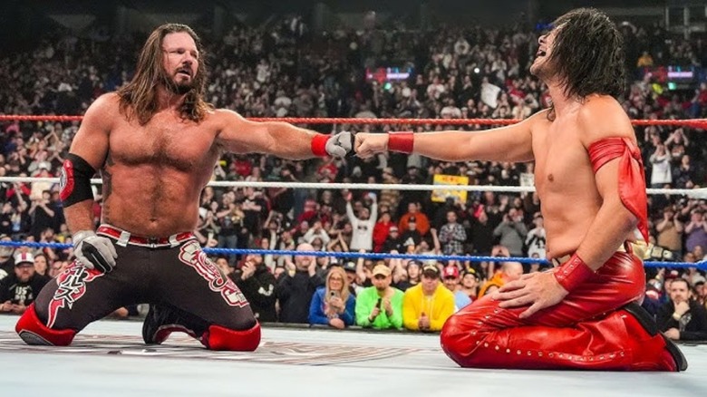 AJ Styles and Shinsuke Nakamura on WWE Saturday Night's Main Event