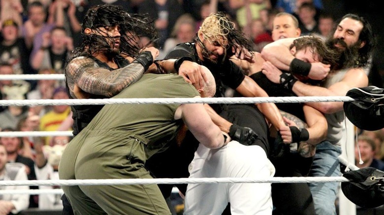 The Wyatt Family and The Shield at WWE Elimination Chamber 2014
