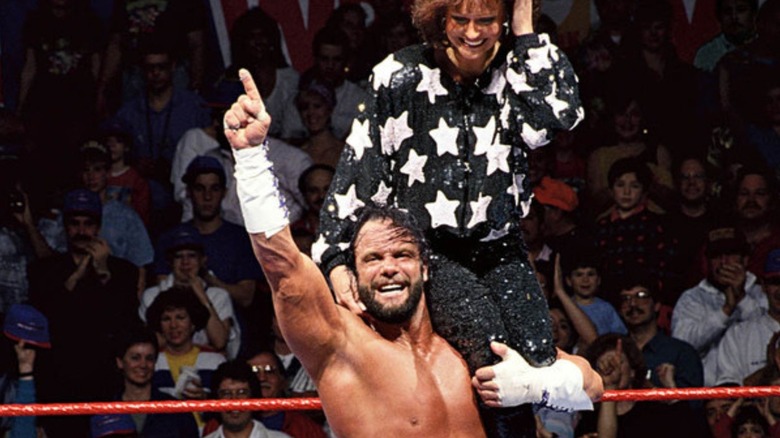 Randy Savage and Miss Elizabeth at WWE WrestleMania 7