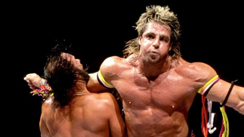 Randy Savage and The Ultimate Warrior at WWE WrestleMania 7