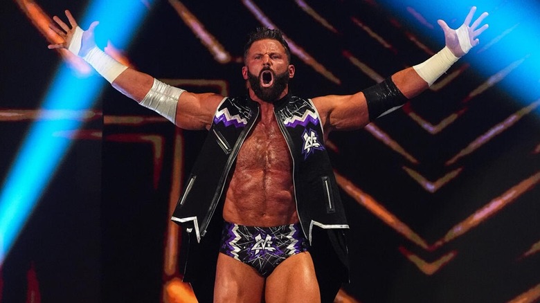 Matt Cardona making his entrance on WWE SmackDown