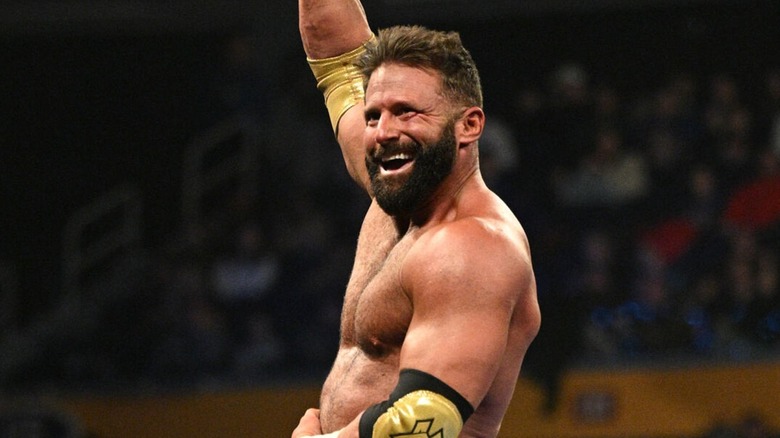 Matt Cardona celebrating on WWE SmackDown