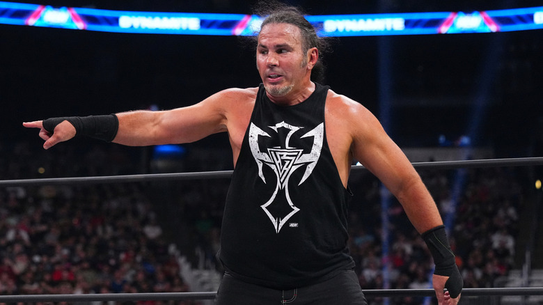 Matt Hardy doing his Delete pose