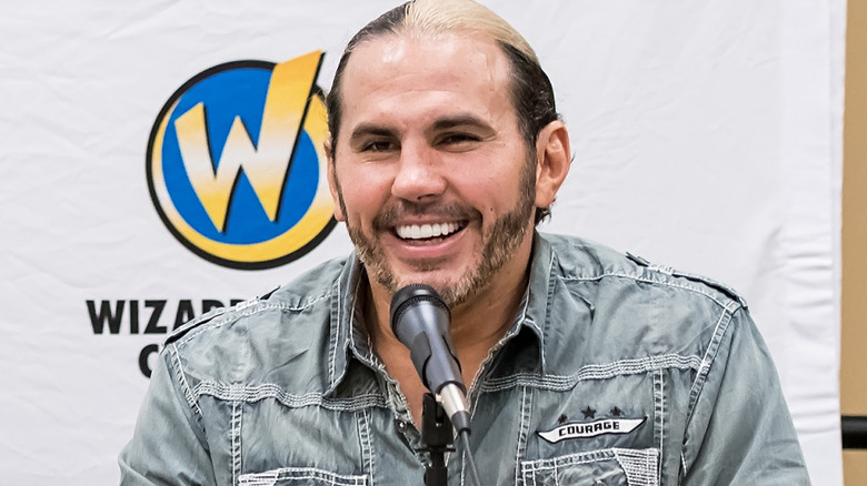 Matt Hardy is smiling