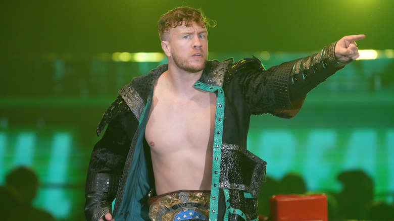 Will Ospreay looking into the audience