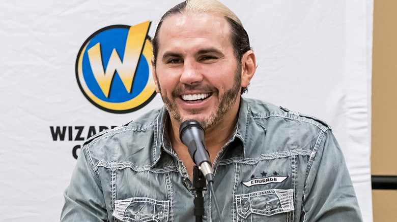 Matt Hardy is smiling