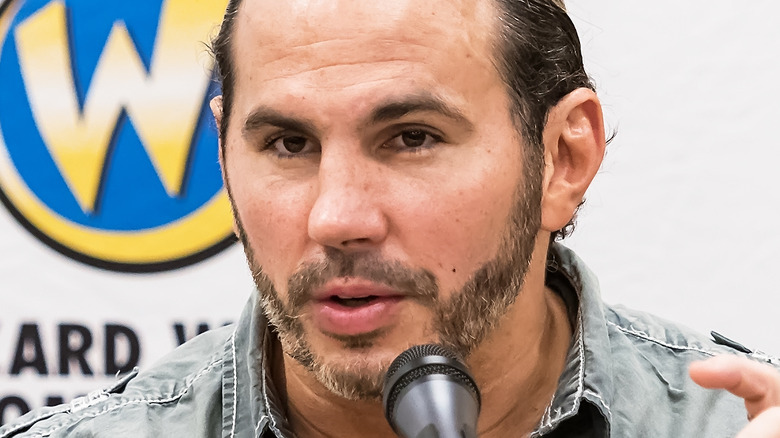 Matt Hardy speaking