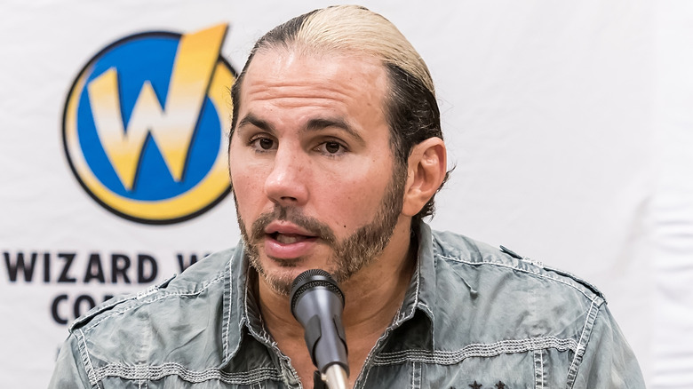 Professional wrestler Matt Hardy of WWE The Hardy Boyz attends Wizard World Comic Con Philadelphia 2017
