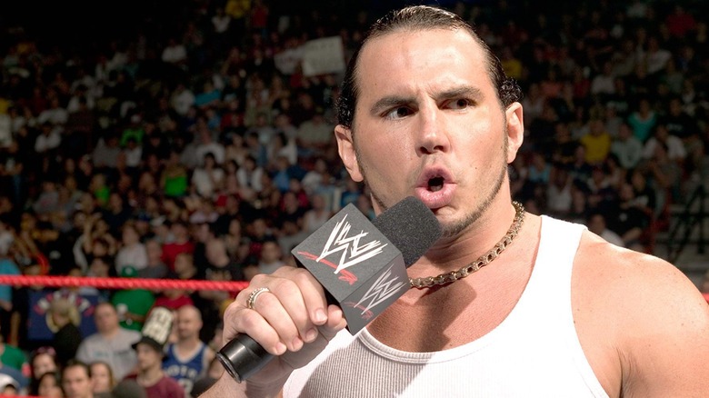 Matt Hardy during his 2005 WWE return promo.