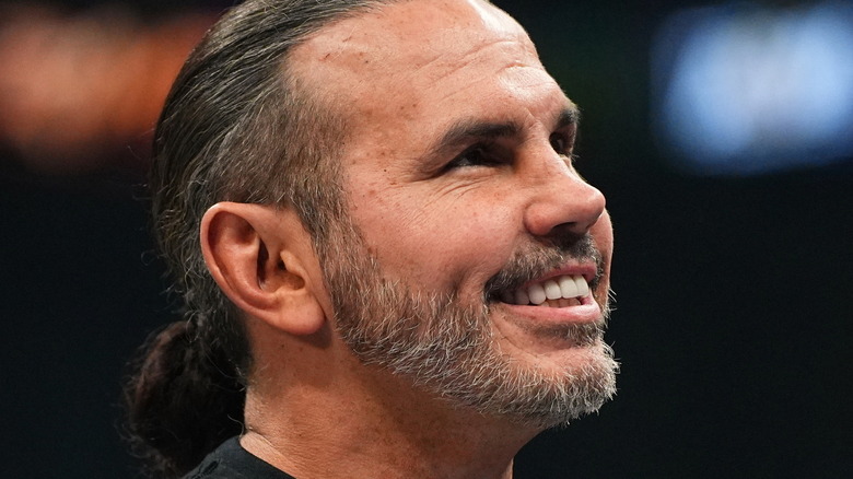 Matt Hardy smiling in an AEW ring 