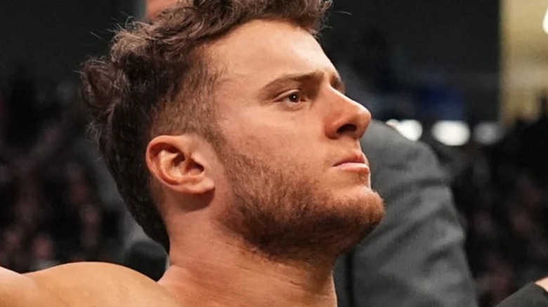 MJF looking away