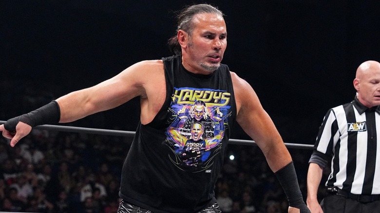 Matt Hardy standing in the ring