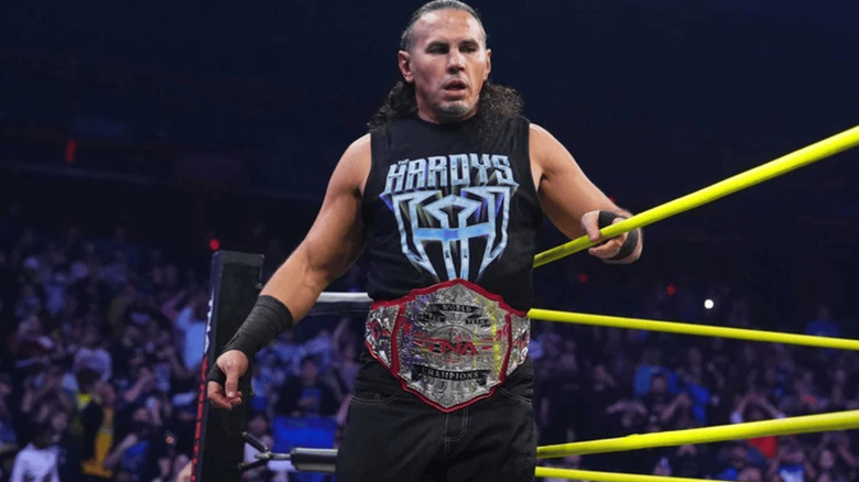 Matt Hardy entering the ring