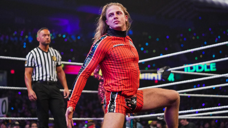 Matt Riddle posing inside the ring 