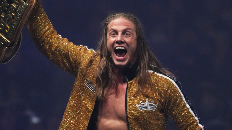 Matt Riddle celebrating