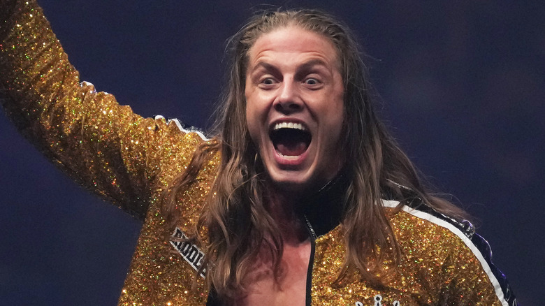 Matt Riddle, showing off them pearly whites