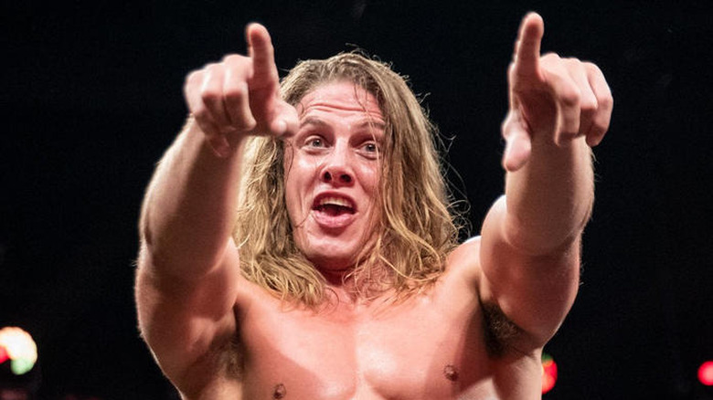 Matt Riddle performing in WWE