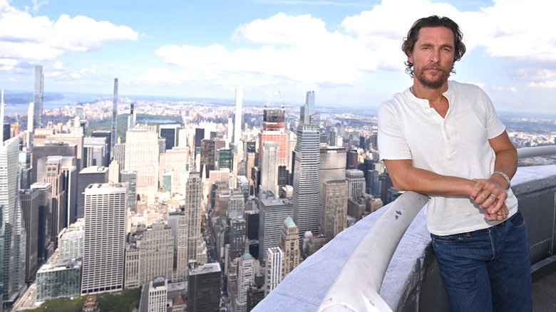 Matthew McConaughey Looks On During An Event