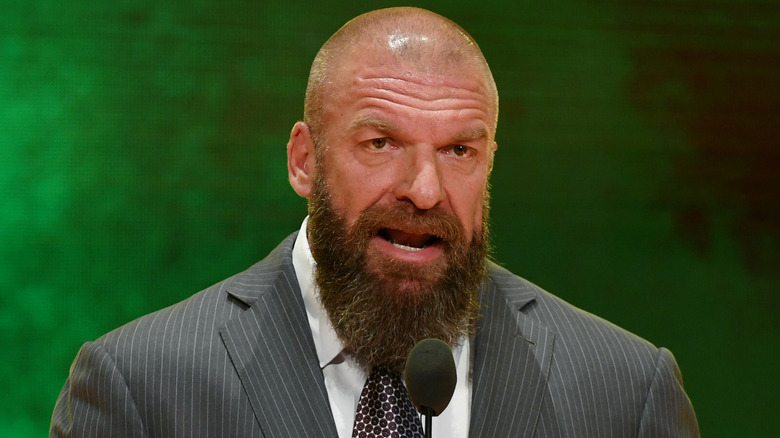 Triple H talking