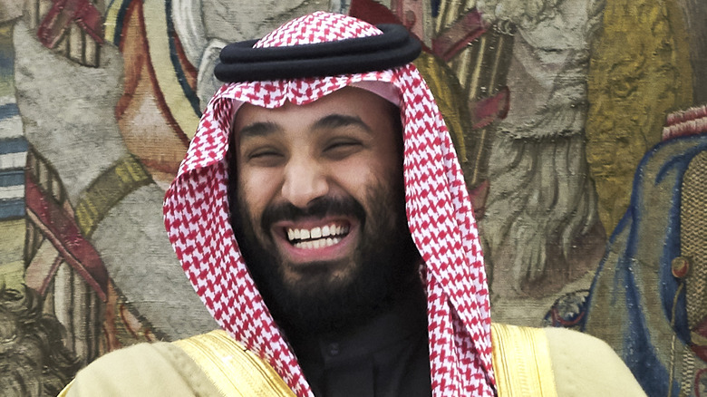 Mohammed bin Salman smiling