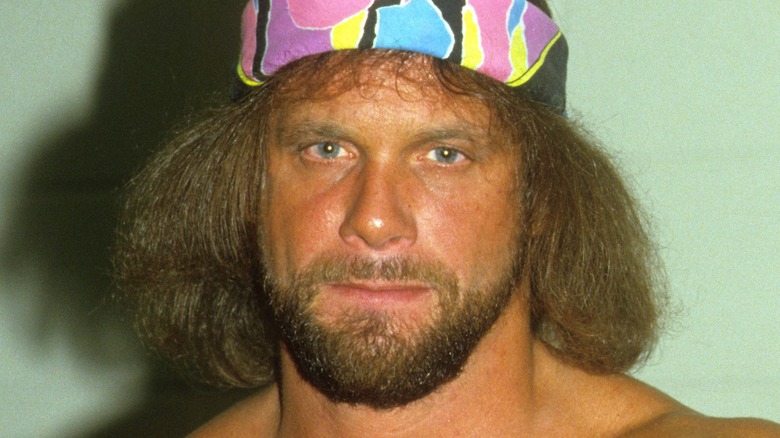 WrestleQuest star Randy Savage wearing a headband