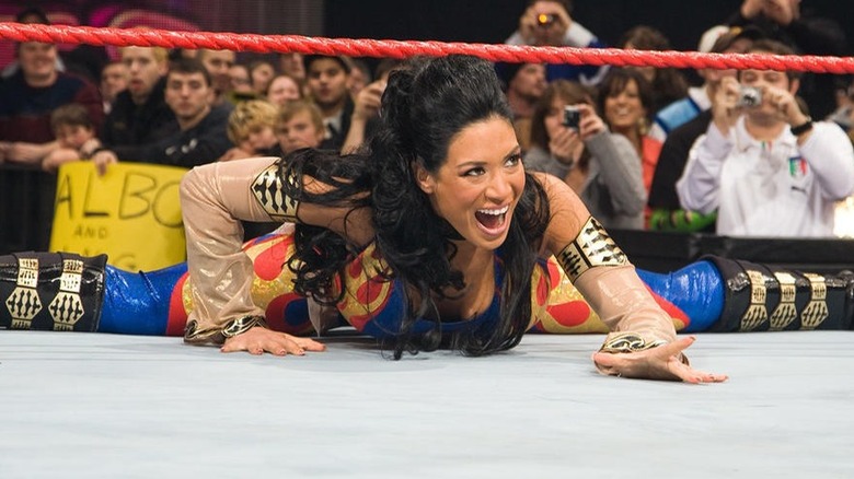 Melina doing the splits