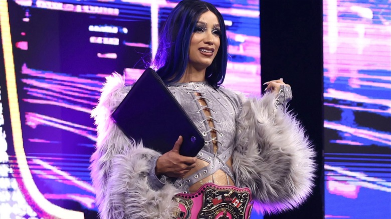 Mercedes Moné interrupting Willow Nightingale's AEW Women's Championship celebration during an episode of "AEW Dynamite."