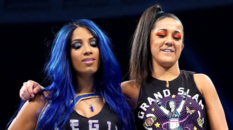Mercedes (Sasha Banks) Mone and Bayley