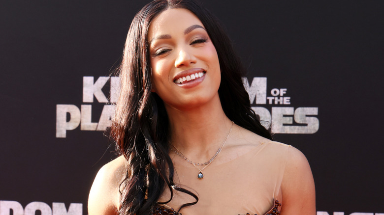 Mercedes Mone is smiling