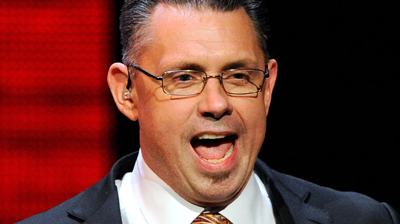 Michael Cole on stage