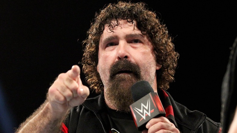 Mick Foley in ring on RAW