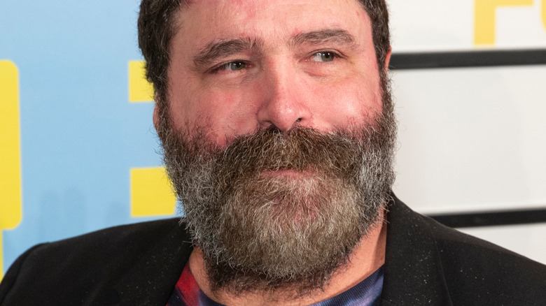 Mick Foley smiles