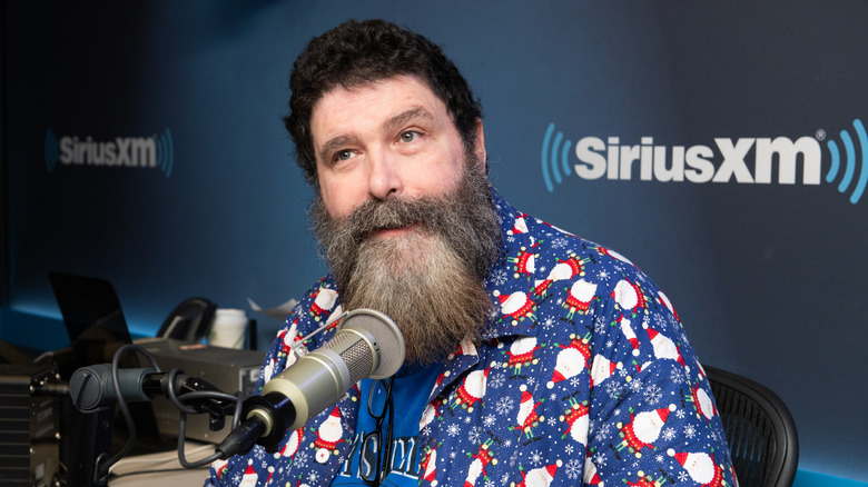 Mick Foley visits the SiriusXM Studios on September 27, 2019 in New York City.