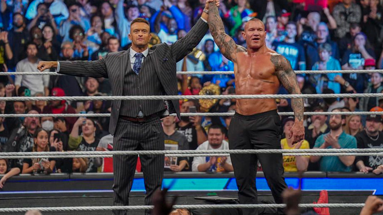 Randy Orton and Nick Aldis in the ring 