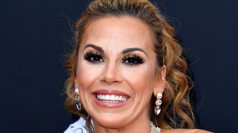 Mickie James attends the 2019 Billboard Music Awards at MGM Grand Garden Arena