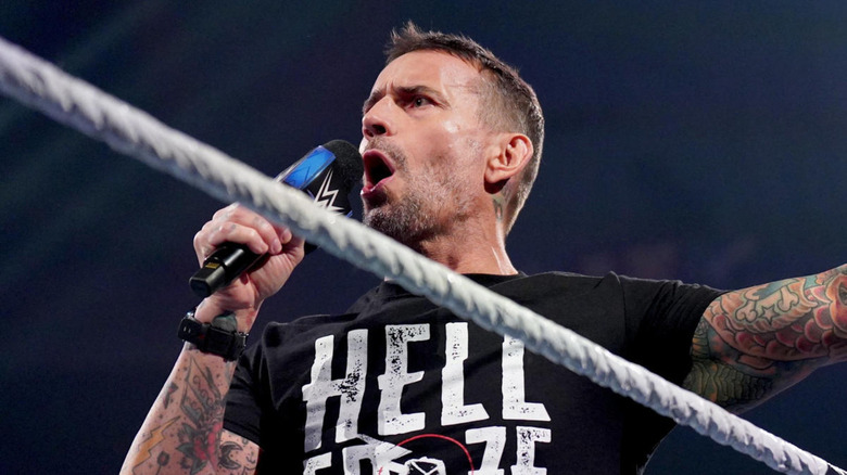 CM Punk talking