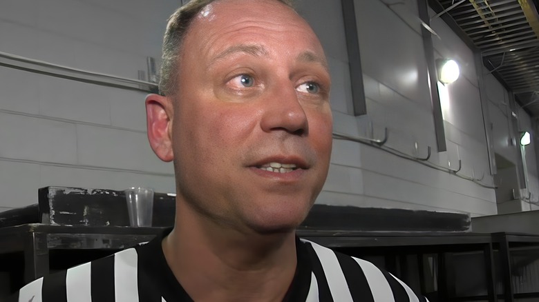 Mike Chioda stares ahead