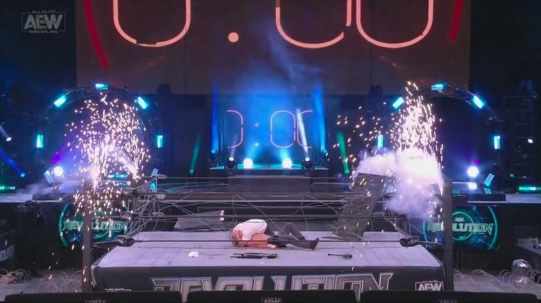 The Exploding Barbed Wire Deathmatch at AEW Revolution 2021